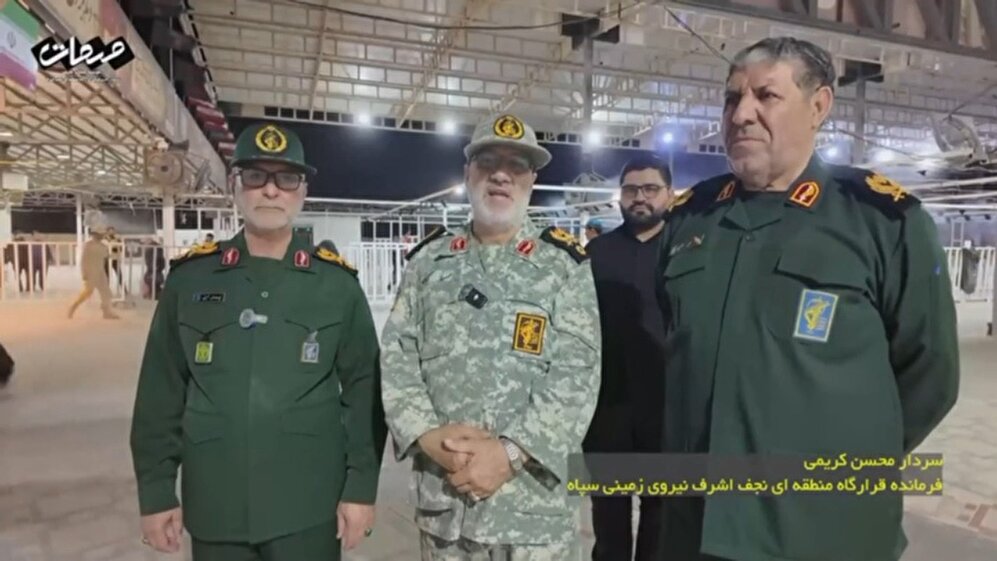بازدید سردار کریمی فرمانده قرارگاه نجف اشرف نیروی زمینی سپاه از مرز مهران استان ایلام