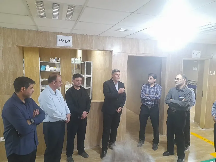 بازدید میدانی مدیرکل تأمین اجتماعی نیروهای مسلح خوزستان از بیمارستان‌های بهداری رزمی جنوب نیروی زمینی سپاه