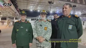 بازدید سردار کریمی فرمانده قرارگاه نجف اشرف نیروی زمینی سپاه از مرز مهران استان ایلام