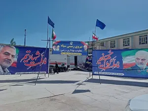 افتتاح بیمارستان سیار 64 تختخوابی نیروی زمینی سپاه در منطقه کورین زاهدان