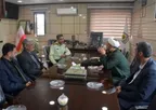 دیدار مسئولان مرکز بهداری و درمانگاه شبانه‌روزی اصحاب‌الحسین (ع) با فرمانده کلانتری قاسم‌آباد