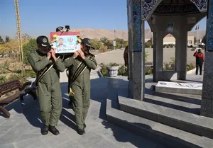 مراسم تشییع پیکر شهید جندقی در صابرین برگزار شد.